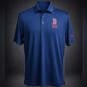 Under Armour Boston Red Sox HeatGear Polo Shirt Men’s Large Navy MLB Performance